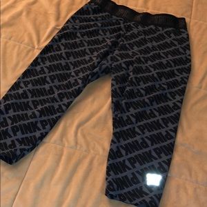 Pink Victoria’s Secret new yoga capris M